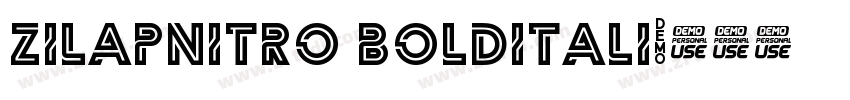 ZilapNitro boldItali字体转换